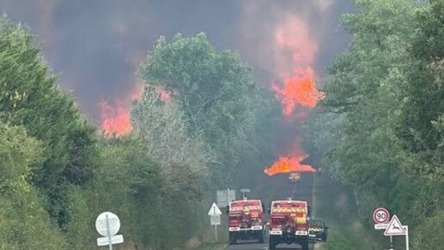Haute-Vienne : un incendie d'une ampleur inédite ravage Magnac-Laval, les secours toujours mobilisés