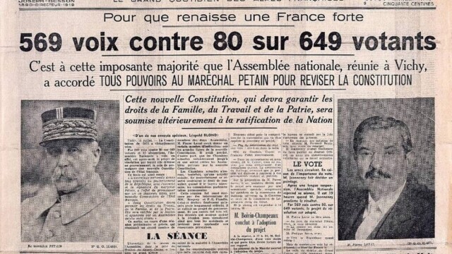 C'était un 10 juillet : Le vote des pleins pouvoirs à Pétain, mort de la IIIe République