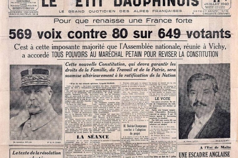 C'était un 10 juillet : Le vote des pleins pouvoirs à Pétain, mort de la IIIe République
