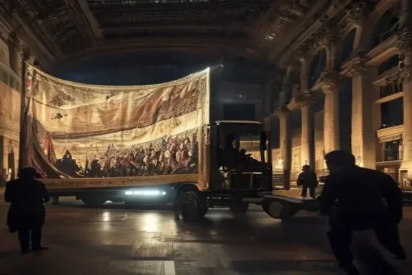 El tapiz de Bayeux llega a Londres para un préstamo excepcional de un año.