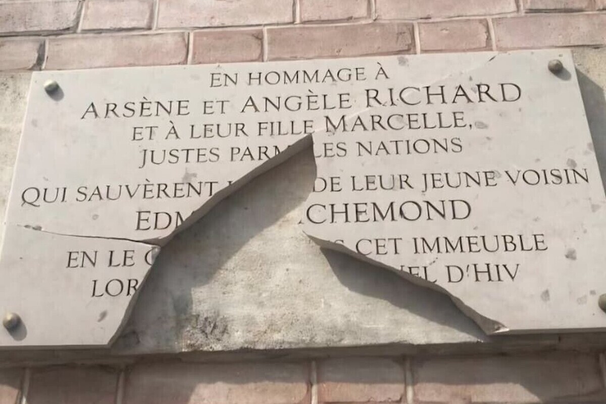 Une plaque de Justes vandalisée à Paris avant la commémoration du Vel d’Hiv