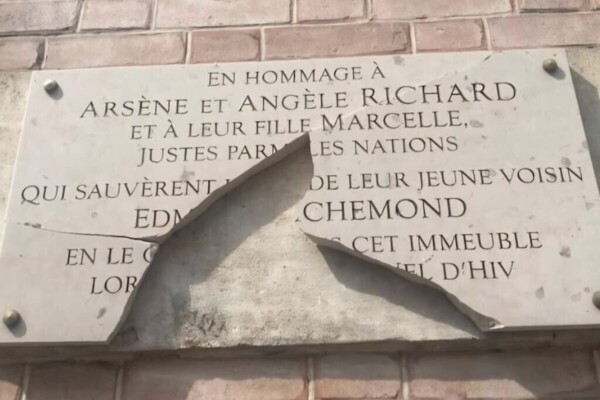 Une plaque de Justes vandalisée à Paris avant la commémoration du Vel d’Hiv
