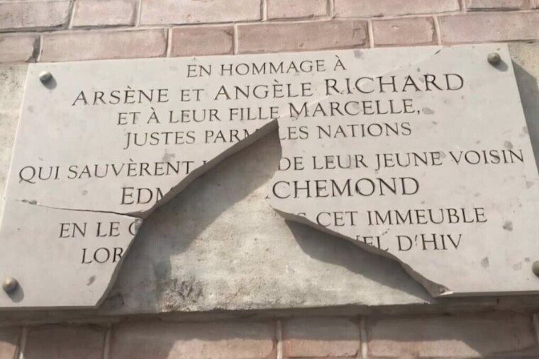 Une plaque de Justes vandalisée à Paris avant la commémoration du Vel d’Hiv
