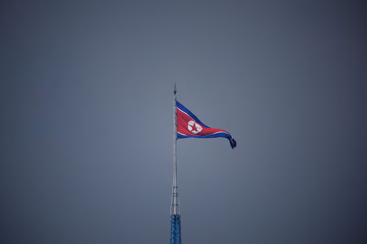 North Korea accuses Japan of preparing an "offensive" military force and denounces its rearmament.