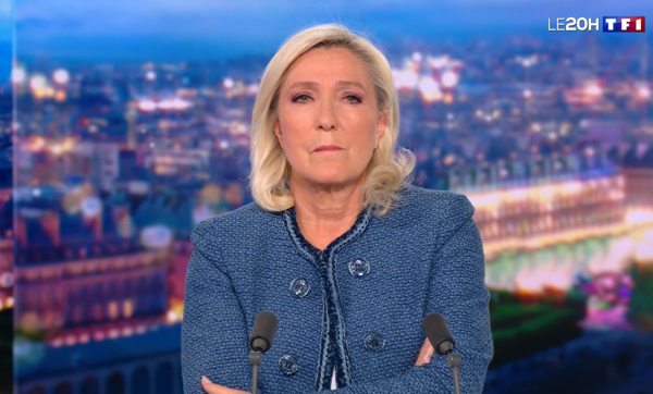 Marine Le Pen au 20H de TF1 mardi après le verdict qui peut faire basculer 2027
