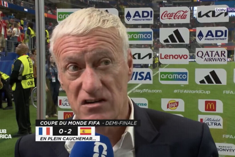— Didier Deschamps mauvais perdant: «Est-ce que l’arbitre a le niveau pour une demi-finale de Coupe du monde?»
