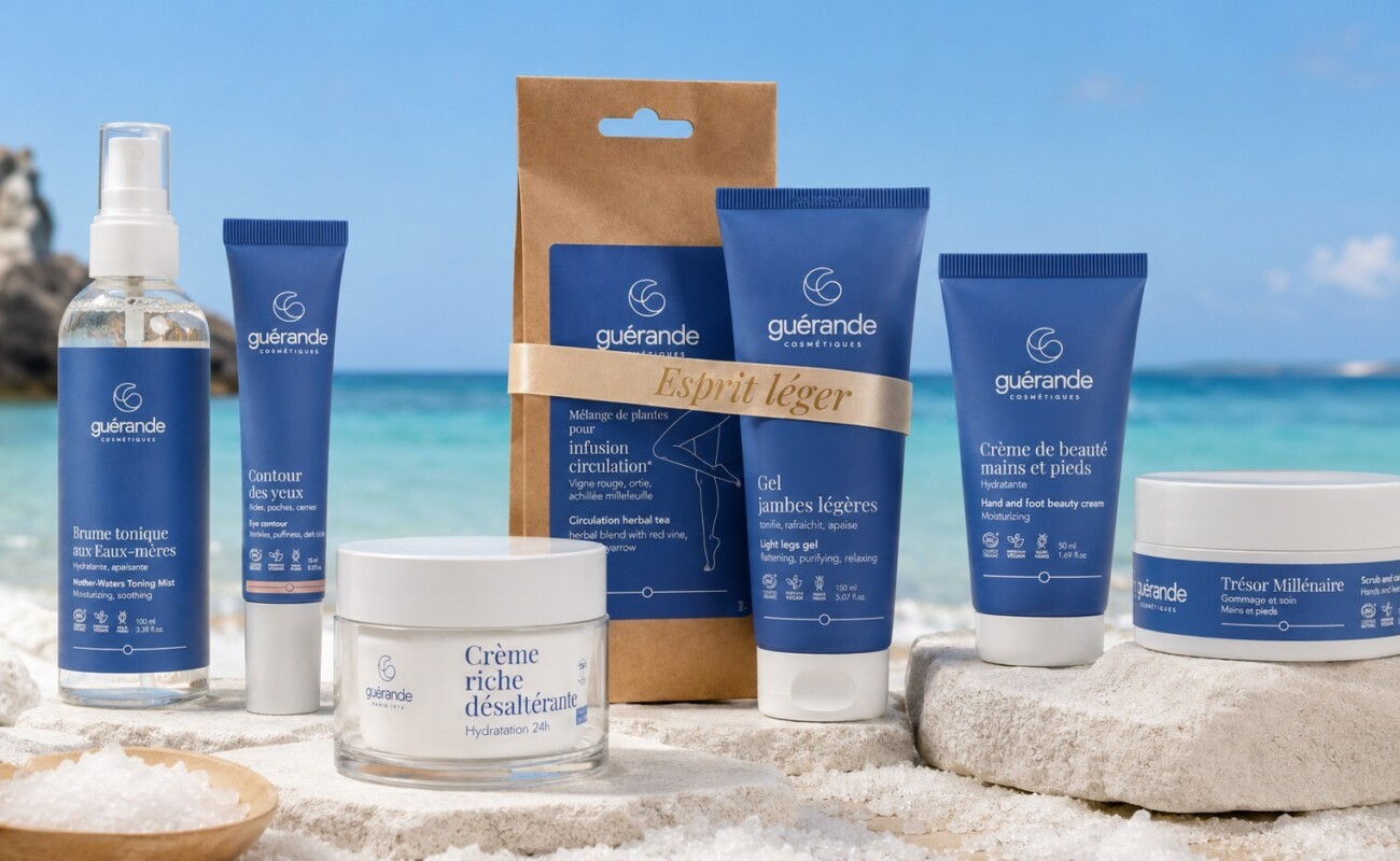 Guérande Cosmetics: Sechs natürliche Hautpflegeprodukte mit Meeresmineralien für weiche und revitalisierte Haut