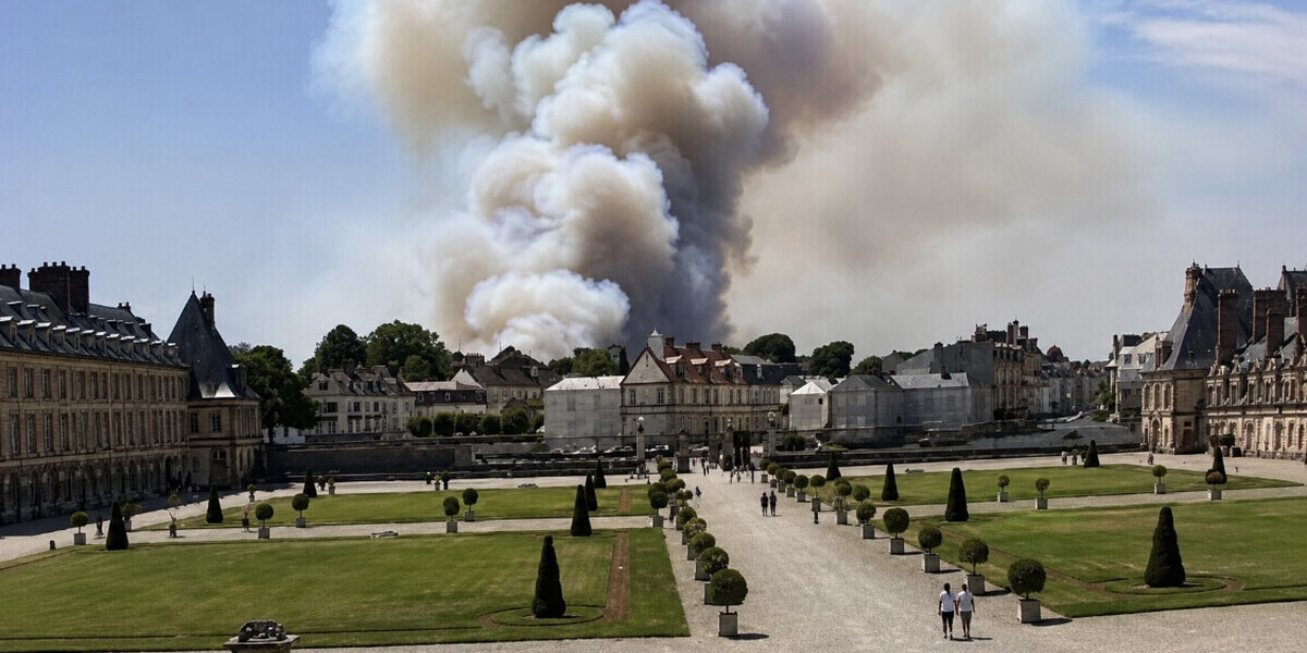 L’incendie de Fontainebleau menace la ville et les bâtiments historiques