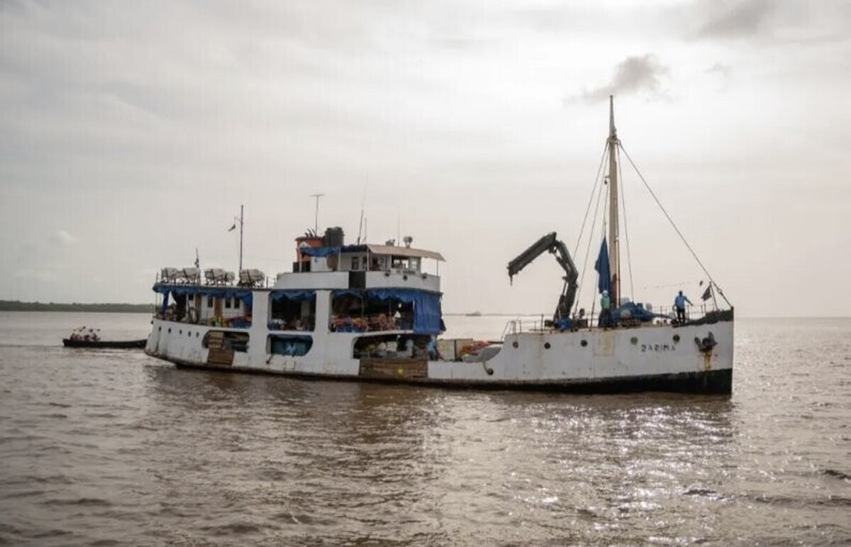 A ferry carrying 116 passengers sinks off the coast of French Guiana