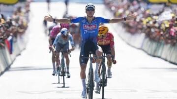 Van der Poel s’impose au sprint sur la 9e étape du Tour raccourcie par la canicule