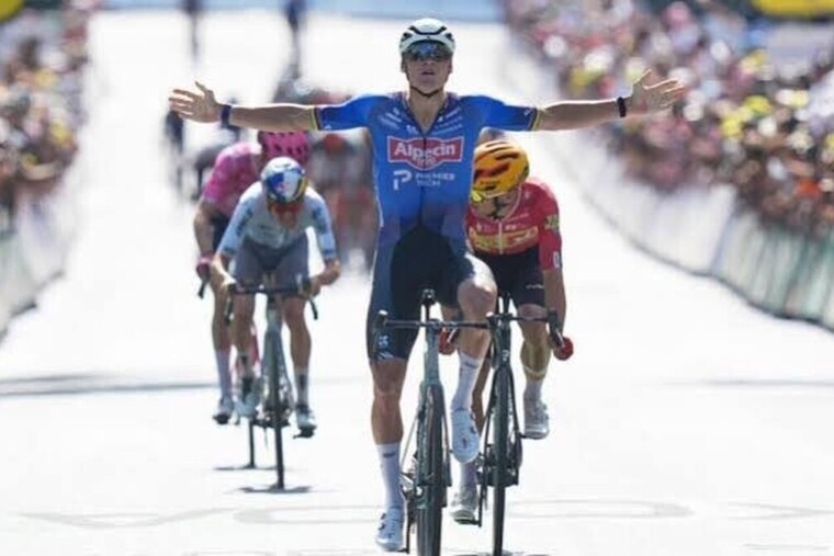 Van der Poel s’impose au sprint sur la 9e étape du Tour raccourcie par la canicule
