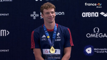 Natation : Léon Marchand champion d’Europe du 400m nage libre, deuxième médaille d’or en deux jours et record de France