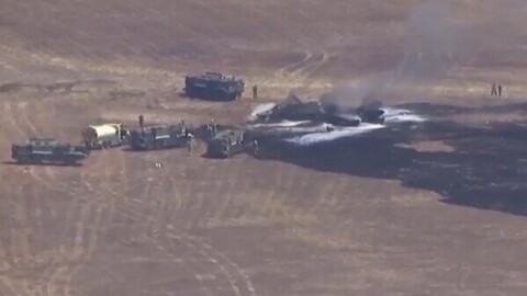 Un F-35B s’écrase près d’une base des Marines à San Diego, le pilote survit