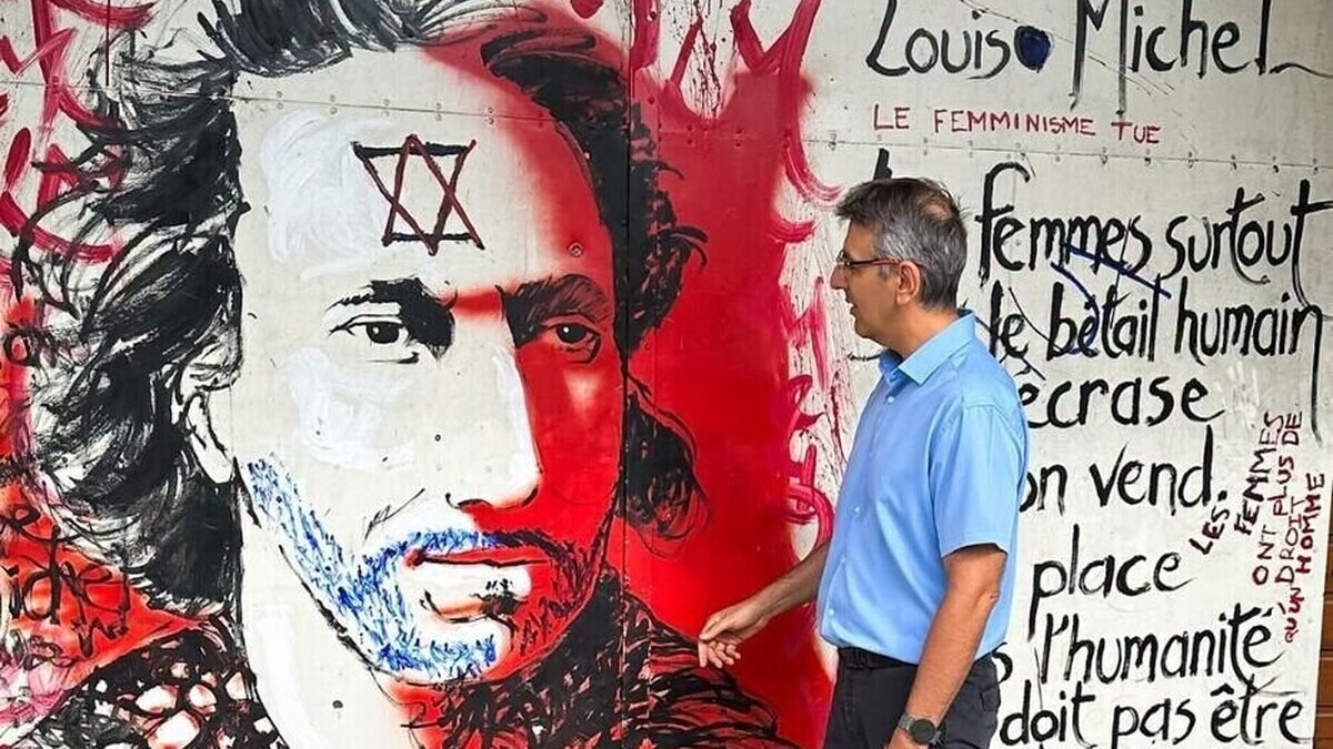 Une fresque de Louise Michel vandalisée en Dordogne