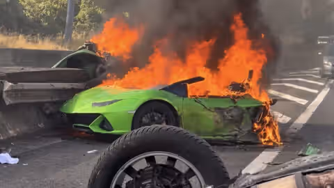 VIDÉO - Lamborghini en flammes sur l’A3, un père et son fils tués, 4 blessés dans l’autre voiture