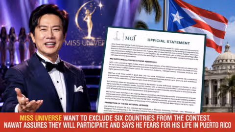 Miss Universe veut censurer 6 pays à Puerto Rico. Nawat sort les contrats, menace de faire partir 95 nations et donne un ultimatum de 7 jours à MUO