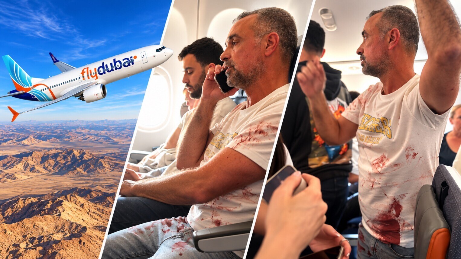 Vol Dubaï–Tel-Aviv: soupçonné de détournement, l'avion aurait en réalité été victime d'une tentative de suicide d'un pilote. L'un des passagers aurait permis de neutraliser le pilote.