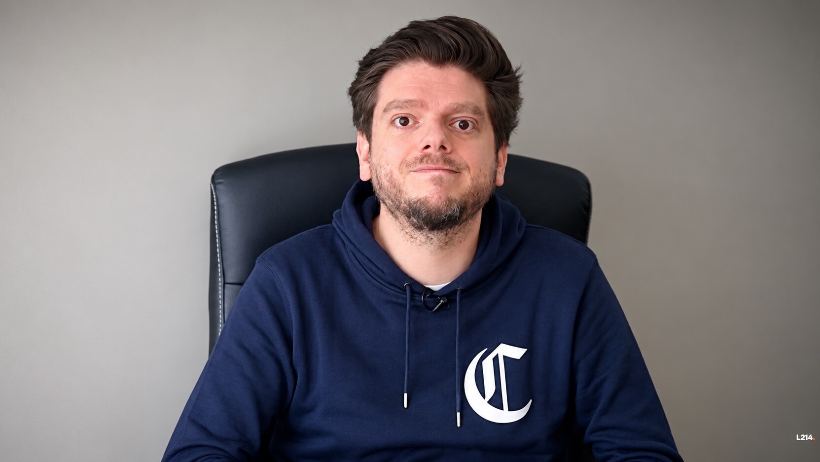 Greg Guillotin in 2017 during an L214 campaign against pig abuse