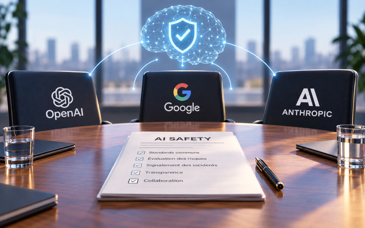 OpenAI, Google et Anthropic préparent un organe de contrôle des risques liés à l’IA — photo