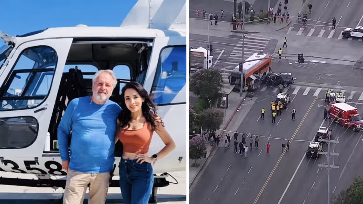 Screenshot VIDÉO - Horreur en direct à Los Angeles: l’hélicoptère de NBC4 s’écrase en couvrant un accident mortel, trois morts