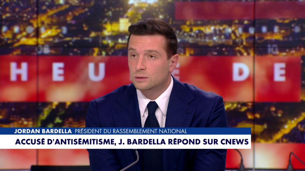 Accusé d’antisémitisme, Jordan Bardella répond sur CNews: «Ces propos sont parfaitement délirants, ils ne sont pas les miens»