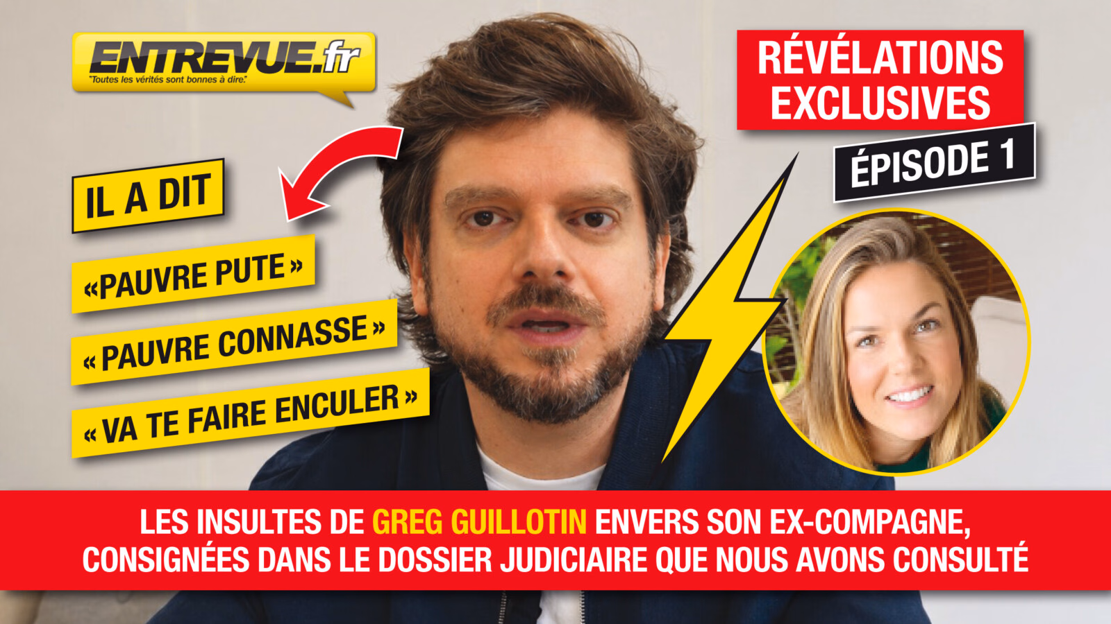 EXCLU ENTREVUE – Greg Guillotin: «Pauvre pute», «pauvre connasse», «va te faire enculer». Les insultes dont son ex-compagne l’accuse, consignées dans le dossier judiciaire que nous avons consulté