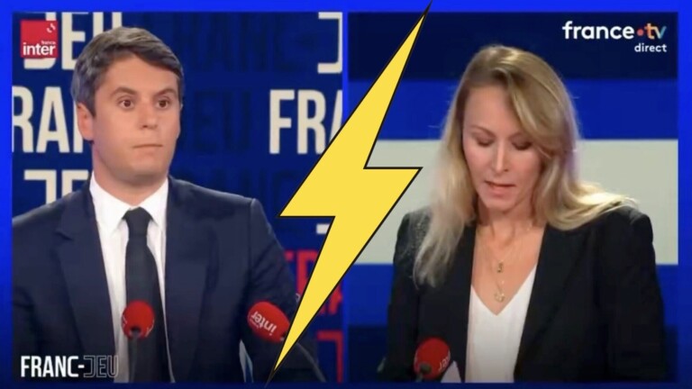Face à Gabriel Attal, Marion Maréchal attaque le bilan migratoire du macronisme et ses appels à voter LFI