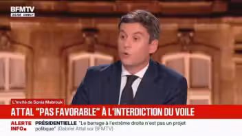 Gabriel Attal accuse LFI de vouloir « réintroduire le voile » à l’école