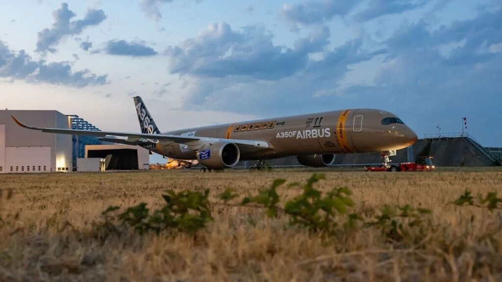 L'A350F d'Airbus décolle pour la première fois depuis Toulouse