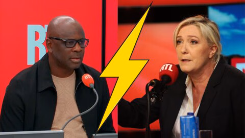 Marine Le Pen affirme ne pas être raciste : « Ça me fait rire », répond Lilian Thuram sur RTL
