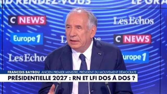 Présidentielle 2027 : François Bayrou appelle à une large coalition du centre pour éviter un second tour RN-LFI