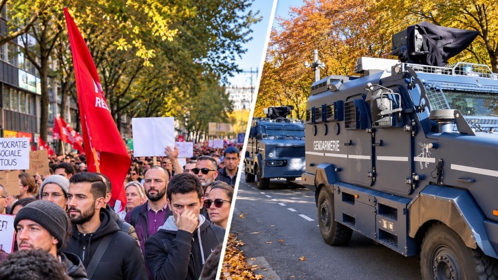 Manifestations du 31 octobre: 70 000 policiers mobilisés, des milliers de personnes dans les rues, des blindés devant l'Élysée