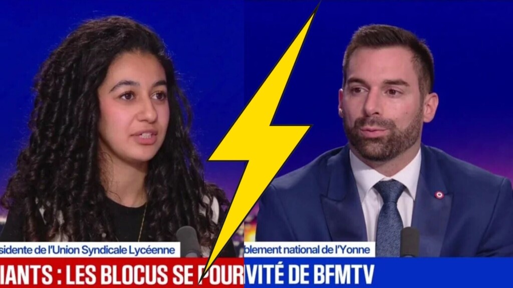 « J’ai envie que vous soyez un parti mort » : Julien Odoul quitte le plateau de BFMTV après une violente altercation avec la militante d'extrême-gauche Sofia Tizaoui
