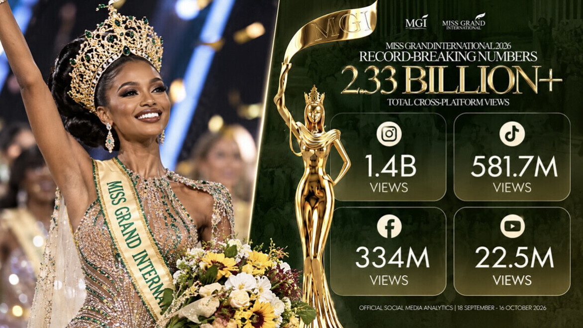 Miss Grand International 2026 annonce un record colossal: plus de 2,33 milliards de vues sur les réseaux sociaux !