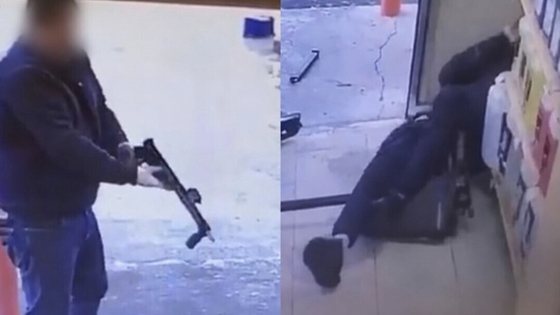ATTENTION, IMAGES CHOC - Attentat de Trappes: une vidéo glaçante montre le tireur armé devant un commerce, des liens avec l’extrême gauche évoqués