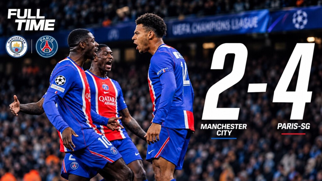 — Ligue des champions: le PSG donne une leçon à Manchester City (4-2) et confirme son statut de patron de l’Europe