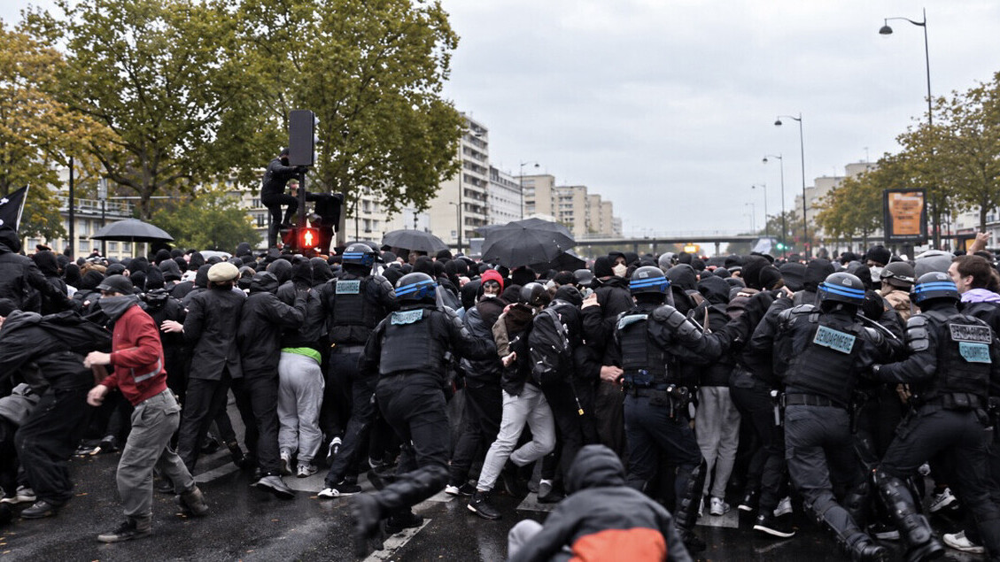 Manifestations du 24 octobre: 410.000 personnes dans les rues selon le gouvernement, près de 800.000 selon la CGT, des centaines d’interpellations