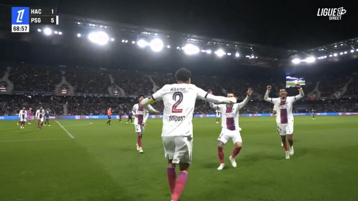 — Ligue 1 : le PSG écrase Le Havre (5-1), triplé d’Achraf Hakimi Ligue 1 : le PSG écrase Le Havre (5-1), triplé d’Achraf Hakimi