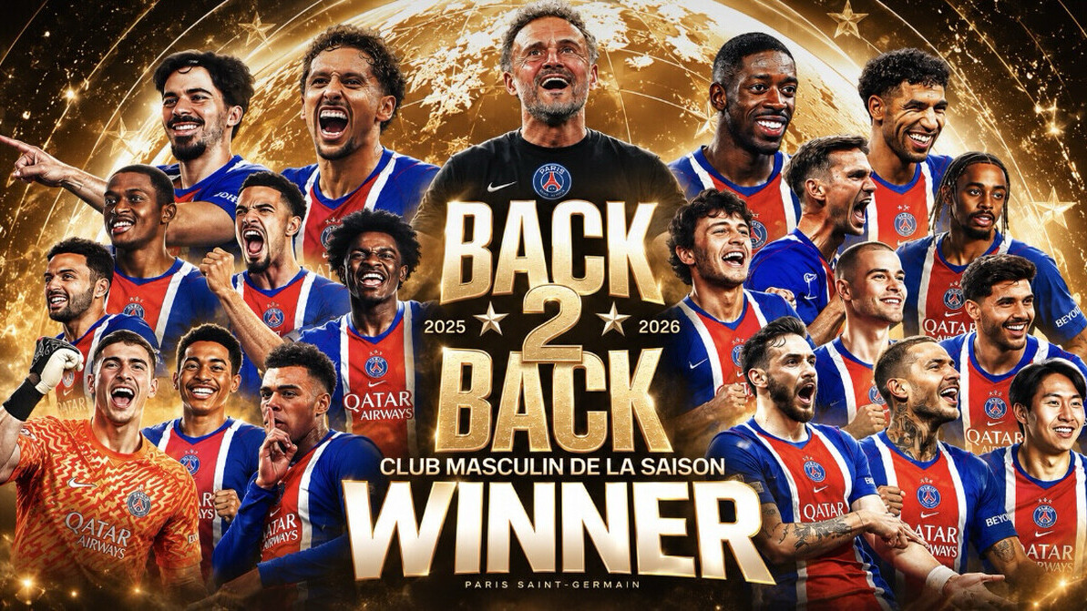 Ballon d’Or 2026: le PSG sacré meilleur club masculin du monde pour la deuxième année consécutive !