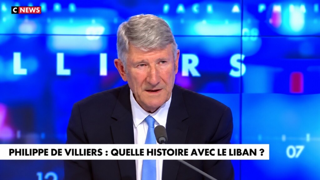 «Le Liban coule dans les veines de tous les Français»: sur CNews, Philippe de Villiers bouleversé en racontant sa rencontre avec une princesse descendante des rois de France