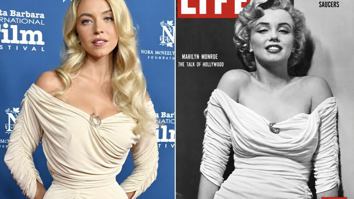 Insolite – Sydney Sweeney et Marilyn Monroe seraient cousines éloignées: MyHeritage révèle leur étonnant lien de parenté Sydney Sweeney porte une robe Ceil Chapman presque identique à celle portée par Marilyn Monroe en 1952