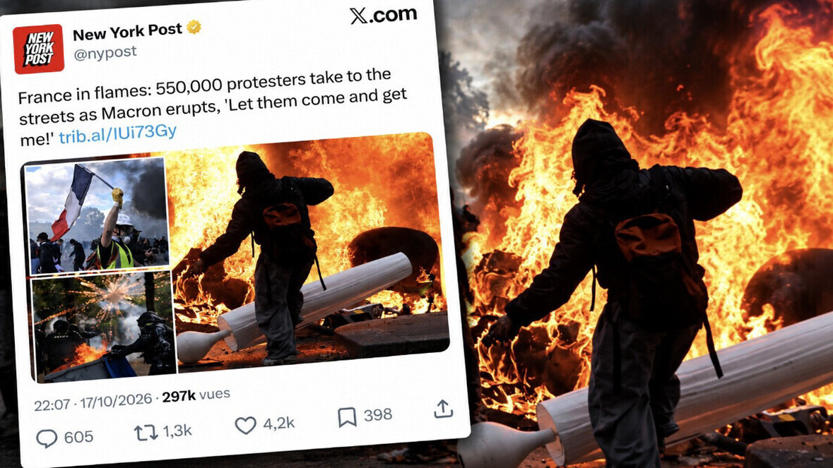 Screenshot «Qu’ils viennent me chercher!» La presse américaine se moque de Macron en ressortant sa célèbre provocation alors que la France brûle