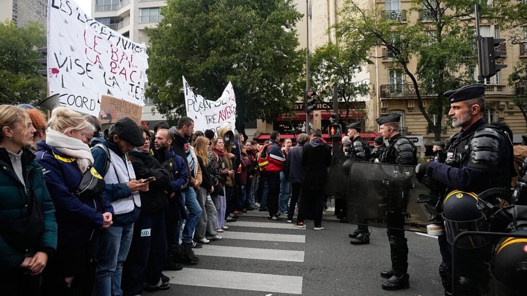 Manifestations du 24 octobre : 1 314 interpellations, le gouvernement annonce une nette baisse des violences